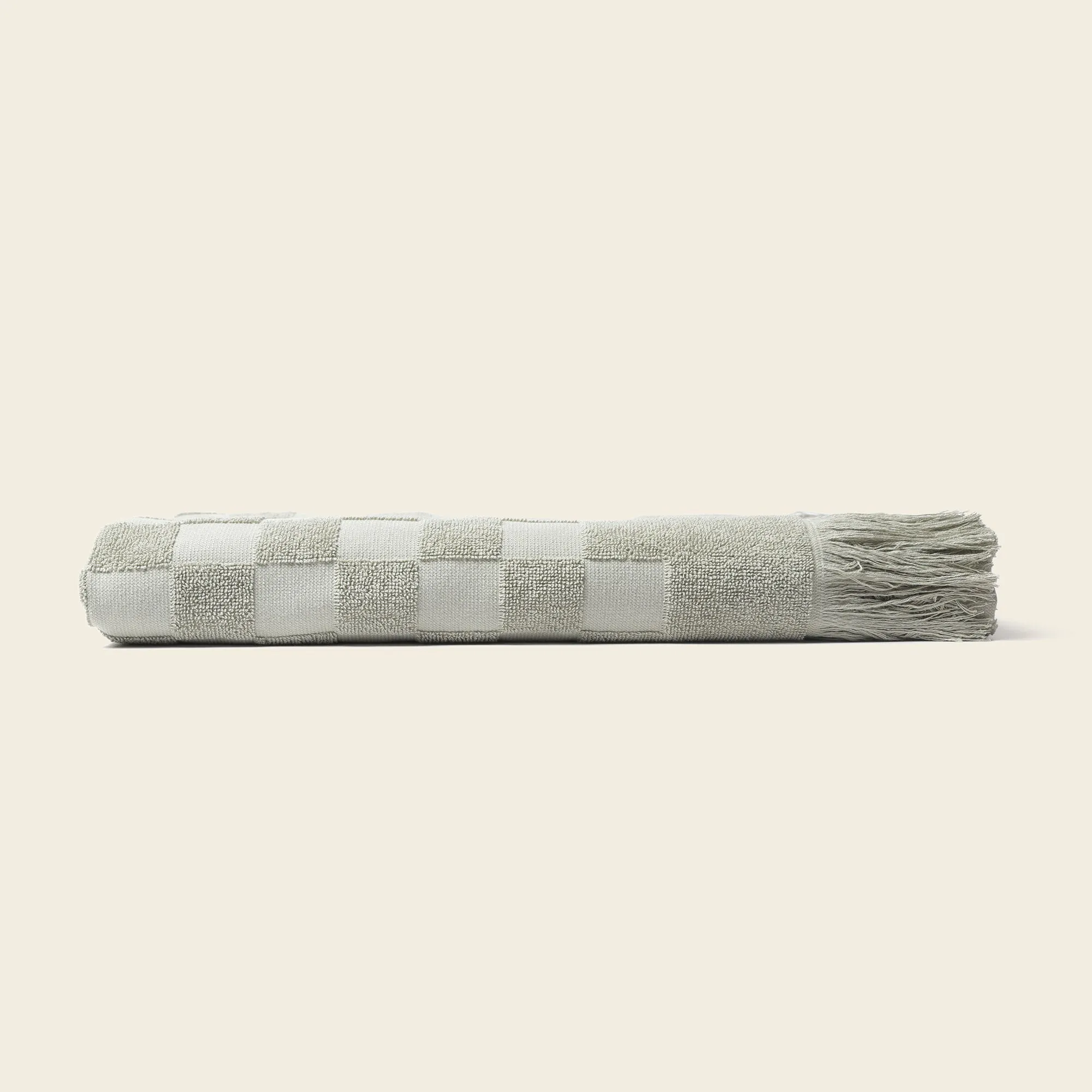 Organic Checkered Bath Towel