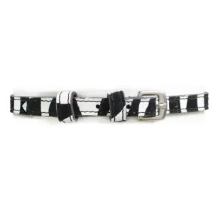 Ovation Fun Spur Strap, Zebra 3/8"x19"