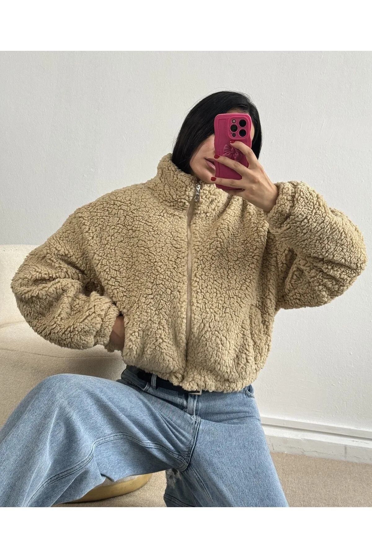 Oversized Plush Coat