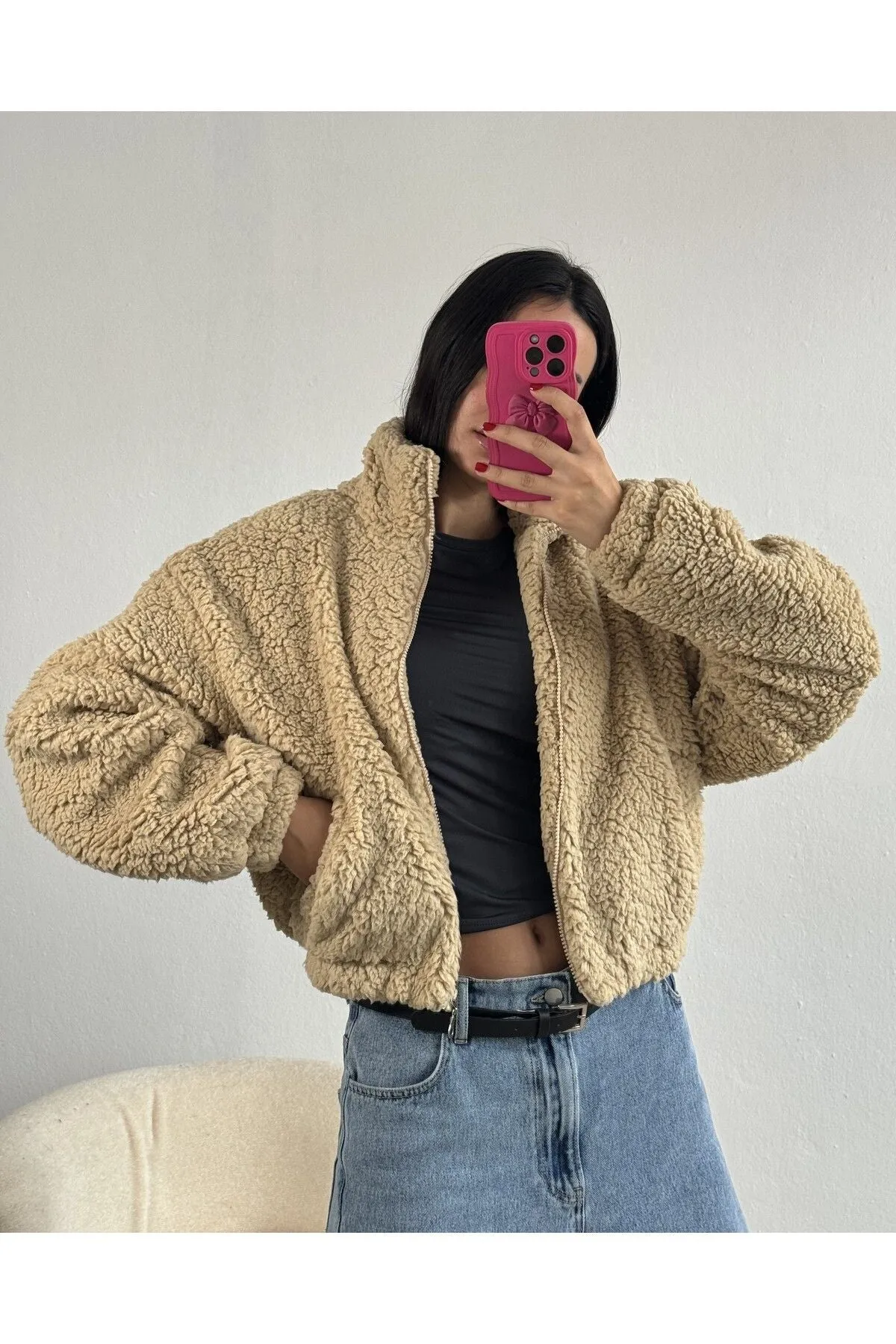 Oversized Plush Coat