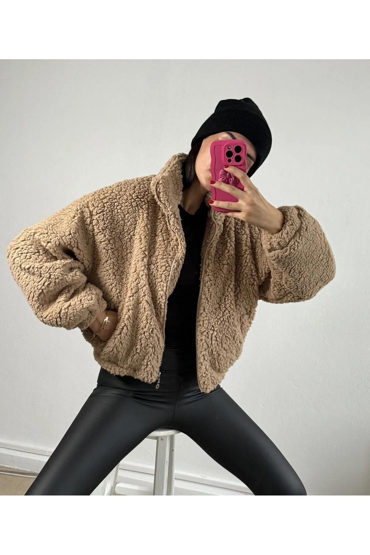 Oversized Plush Coat