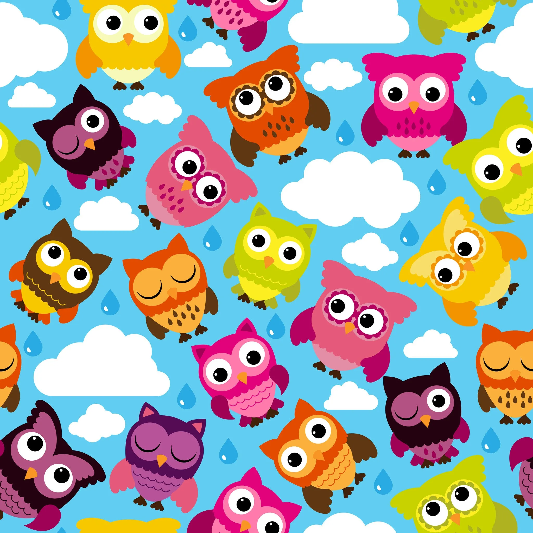 Owl Paper Vectors Printed Vinyl Sheet