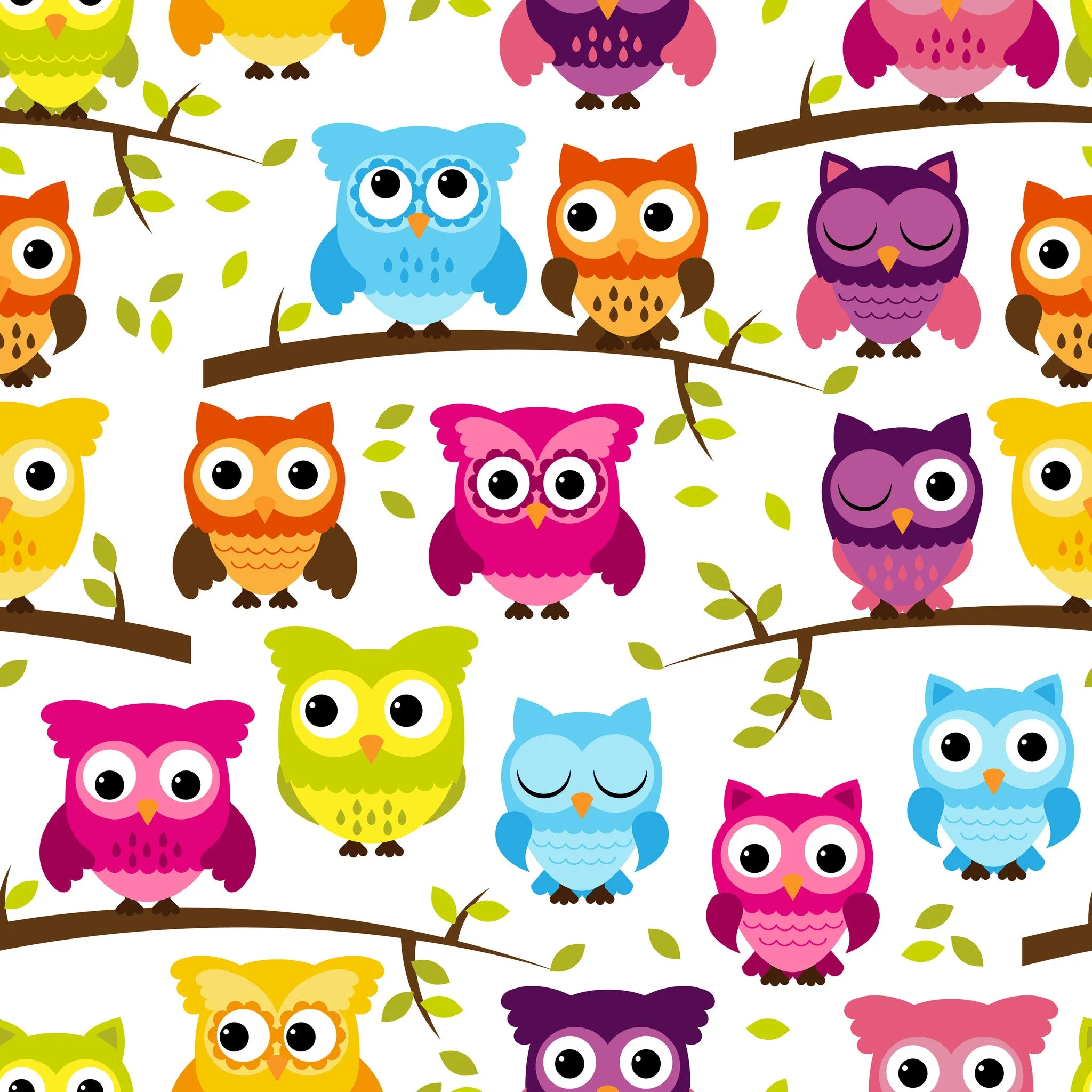 Owl Paper Vectors Printed Vinyl Sheet