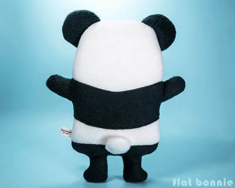 Panda plush doll - Handmade stuffed animal toy