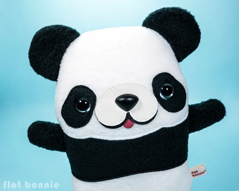Panda plush doll - Handmade stuffed animal toy