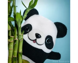 Panda plush doll - Handmade stuffed animal toy