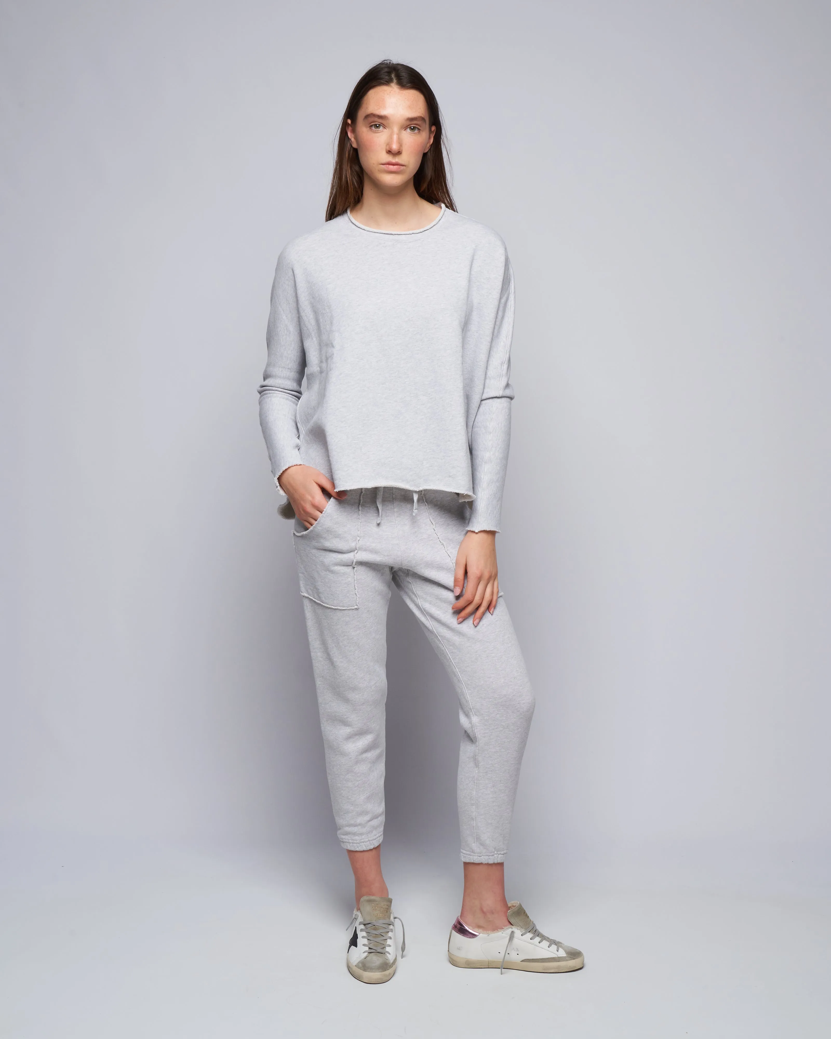 patch pocket jogger - classic gray melange
