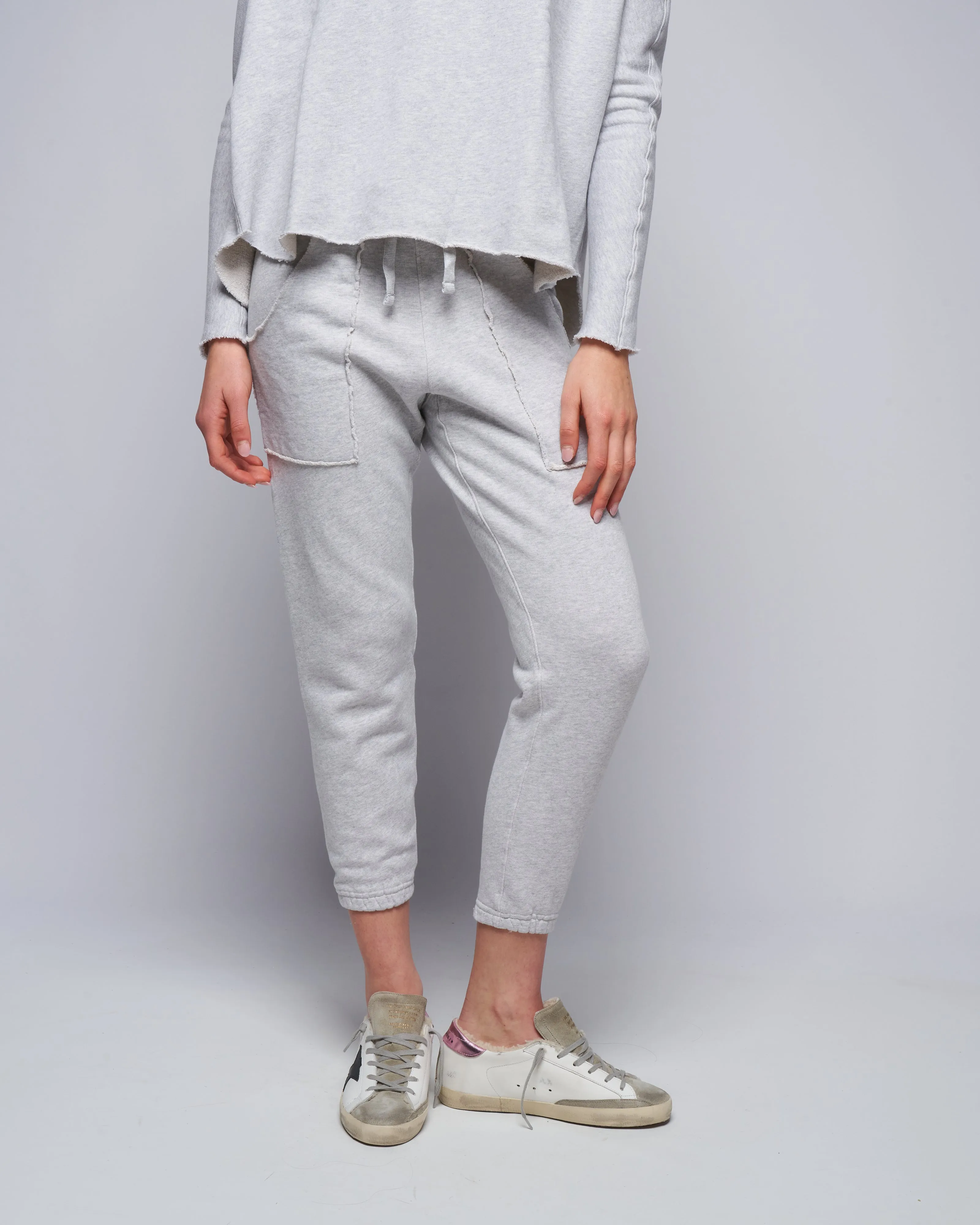 patch pocket jogger - classic gray melange