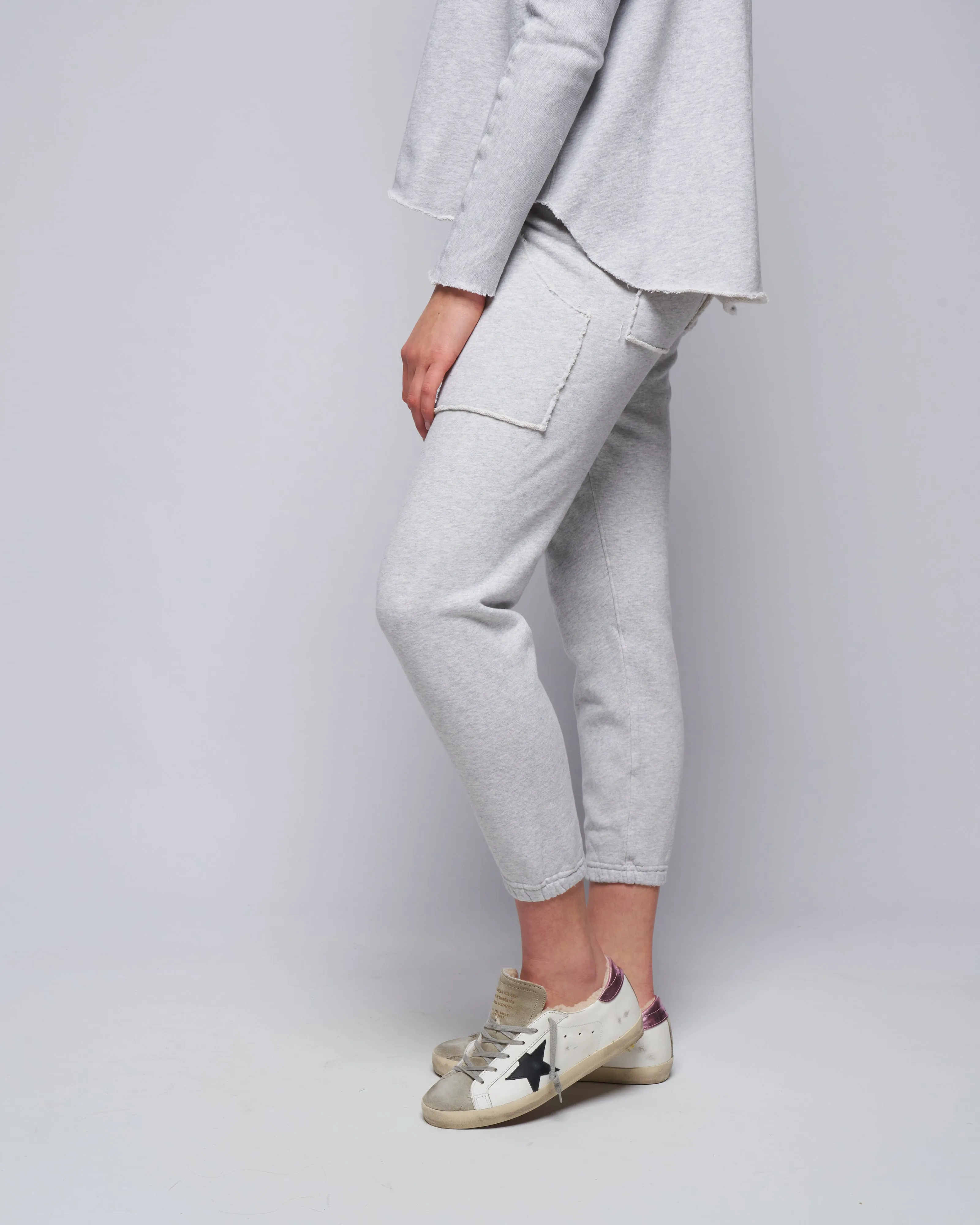 patch pocket jogger - classic gray melange