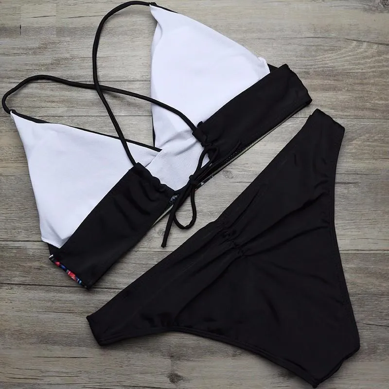 Patterned Bikini Set