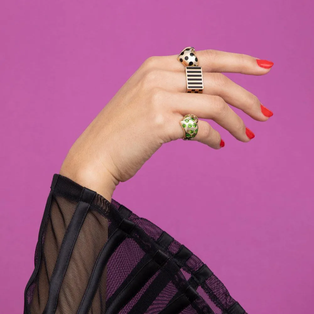 Patterned Block Ring