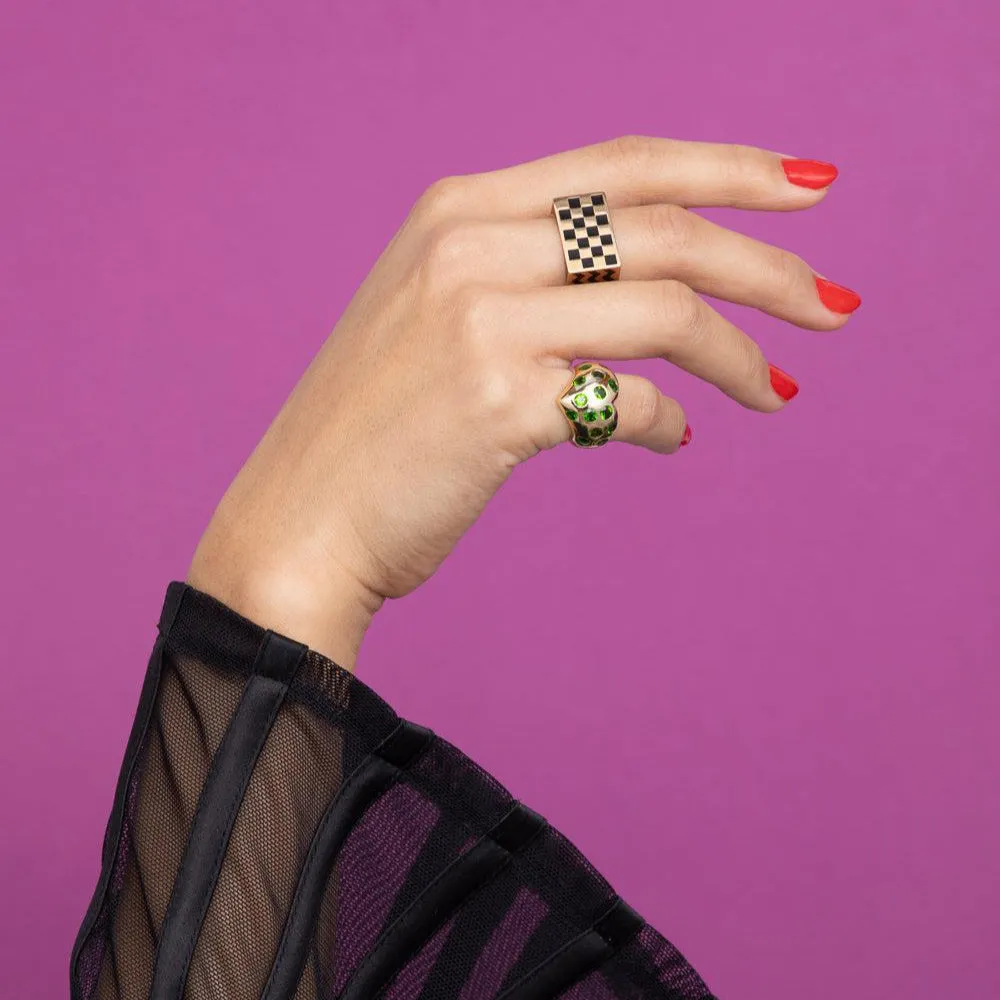 Patterned Block Ring