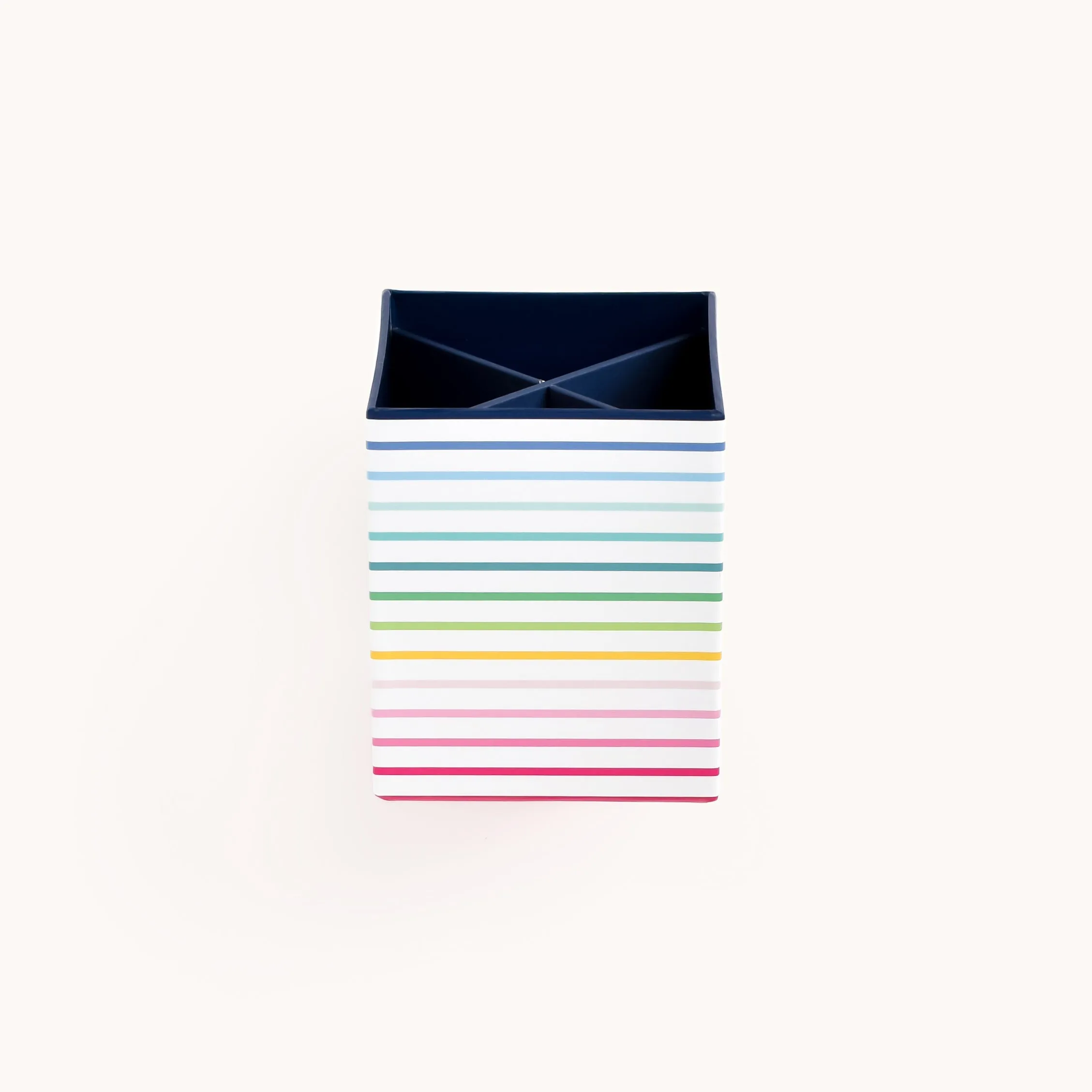 Patterned Pen Cup - Happy Stripe