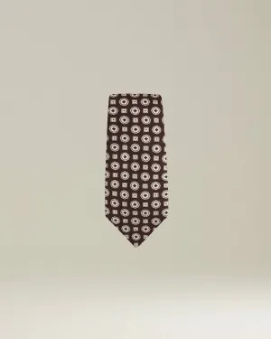 PATTERNED SILK TIE