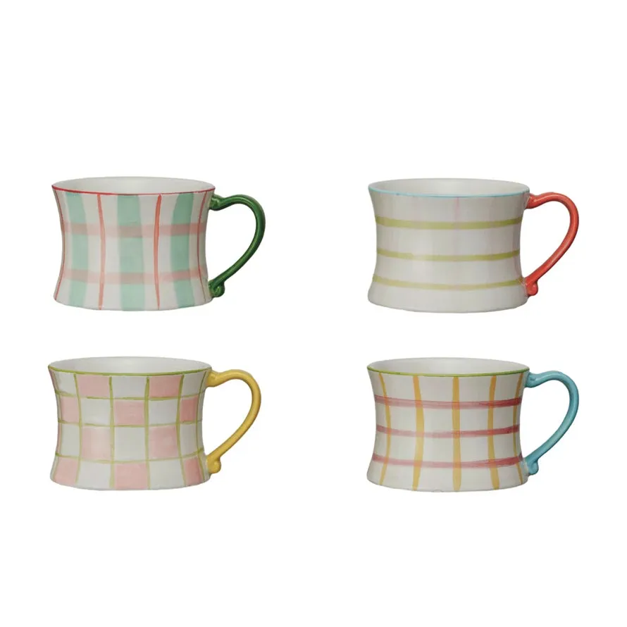 Patterned Stoneware Mug