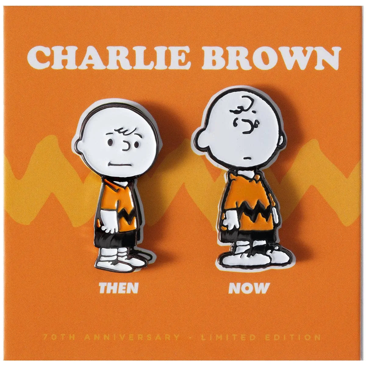 Peanuts Then and Now - Charlie Brown Pin Set