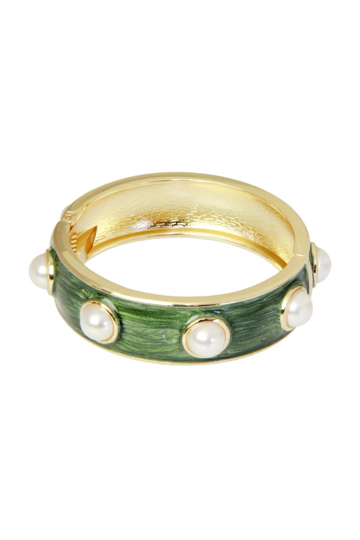 Pearl Embellished Bangle Brace