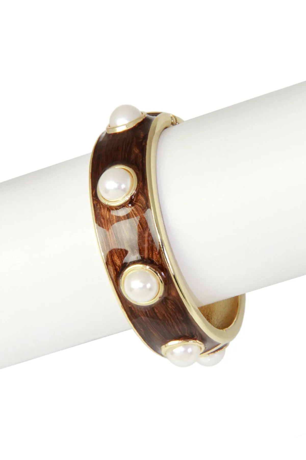 Pearl Embellished Bangle Brace