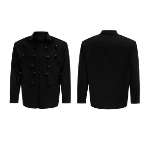 Pearl Embellished Cardigan Shirt