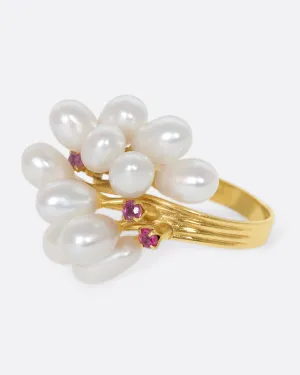 Pearl Pussy Willow Ring