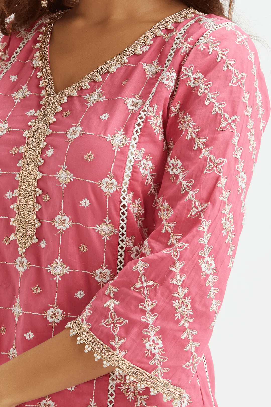 Pelican Fuchsia Kurta