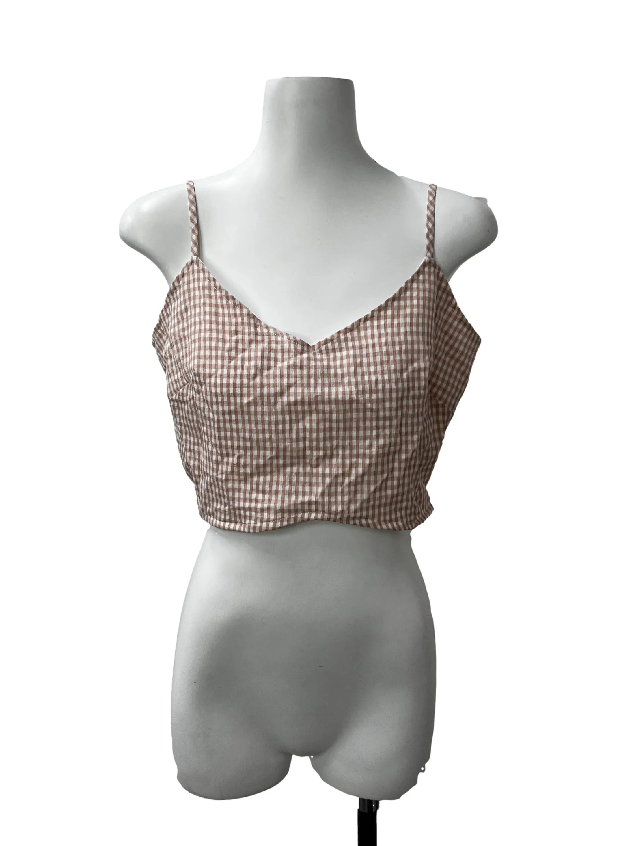 Pink Checkered Cami