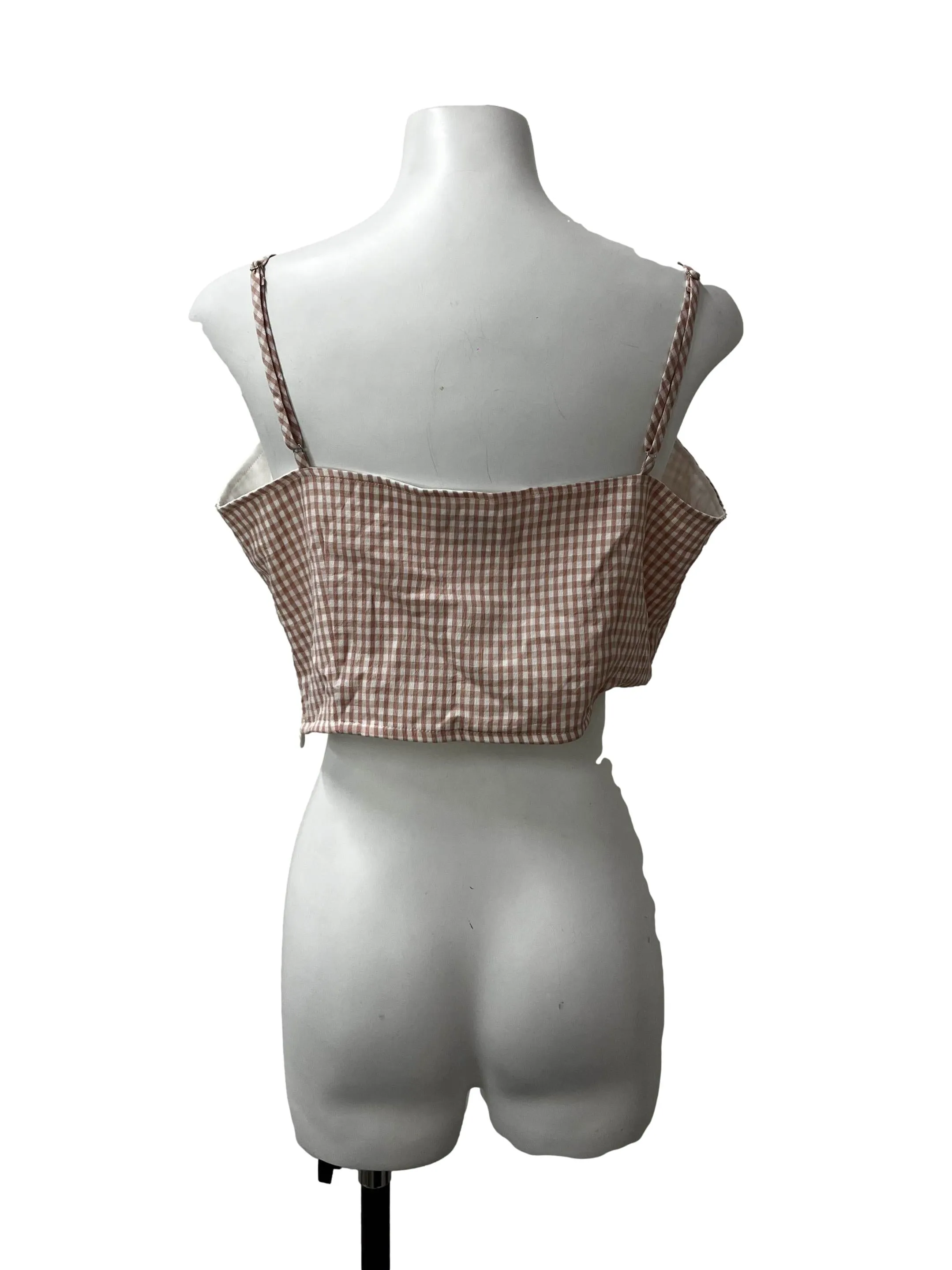 Pink Checkered Cami