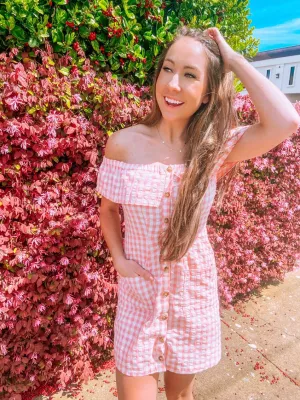 Pink Checkered Dress