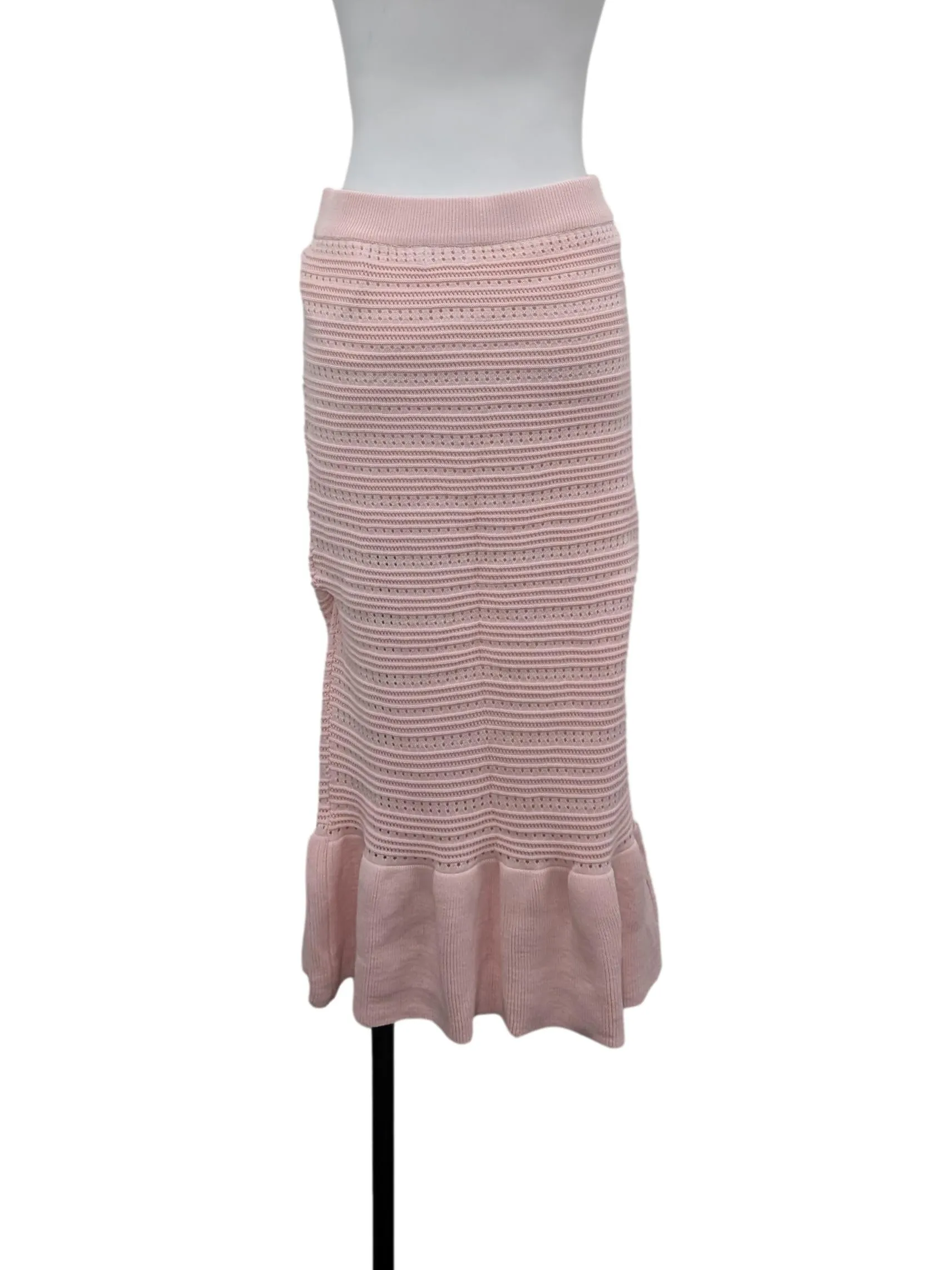 Pink Patterned Trumpet Skirt
