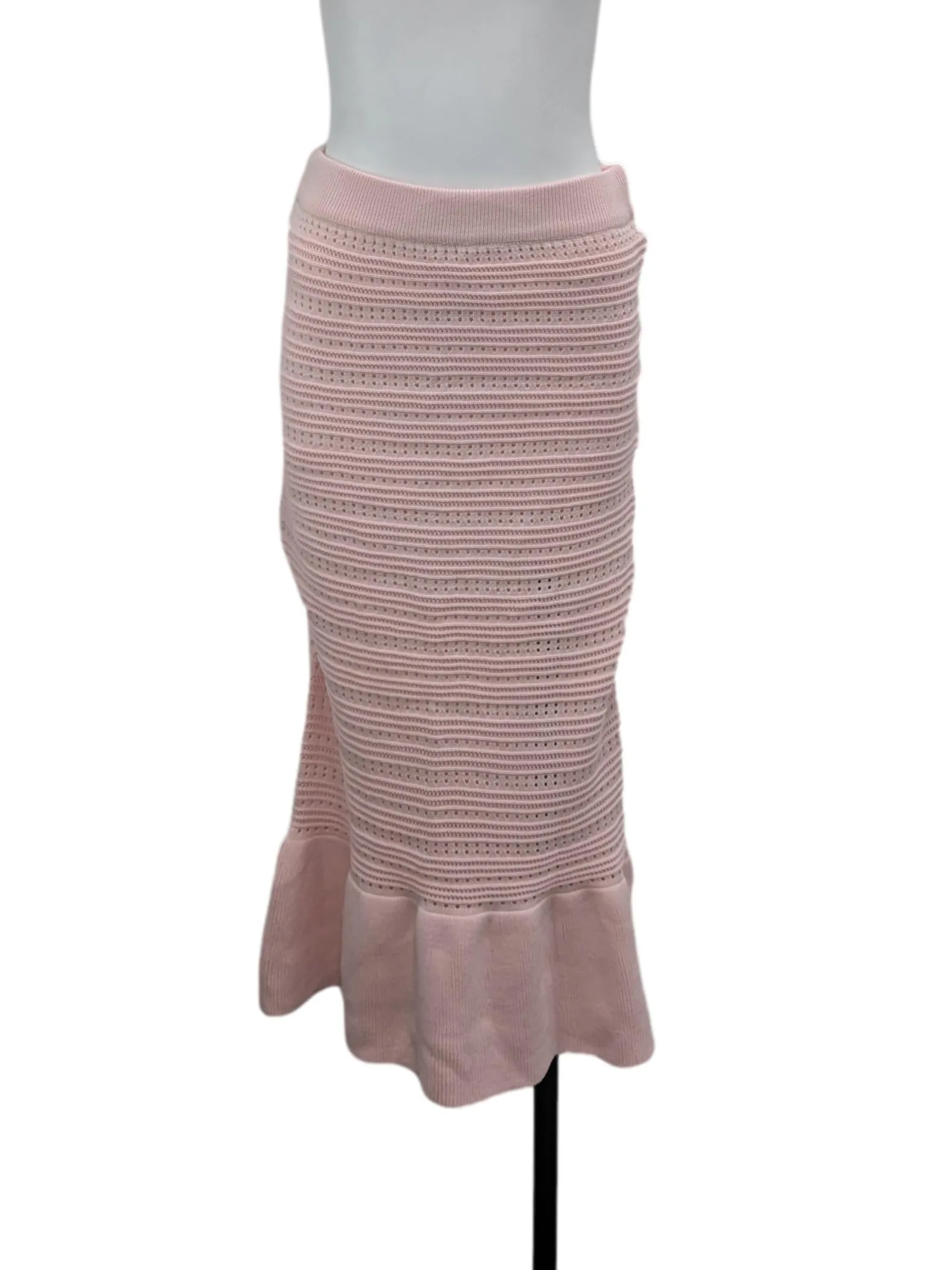 Pink Patterned Trumpet Skirt