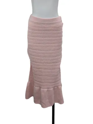 Pink Patterned Trumpet Skirt