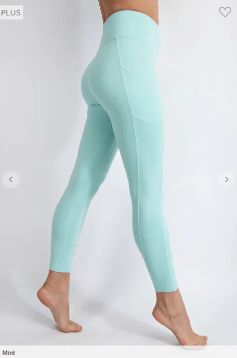 Plus Size "No Crotch Seam" Butter Pocket Leggings