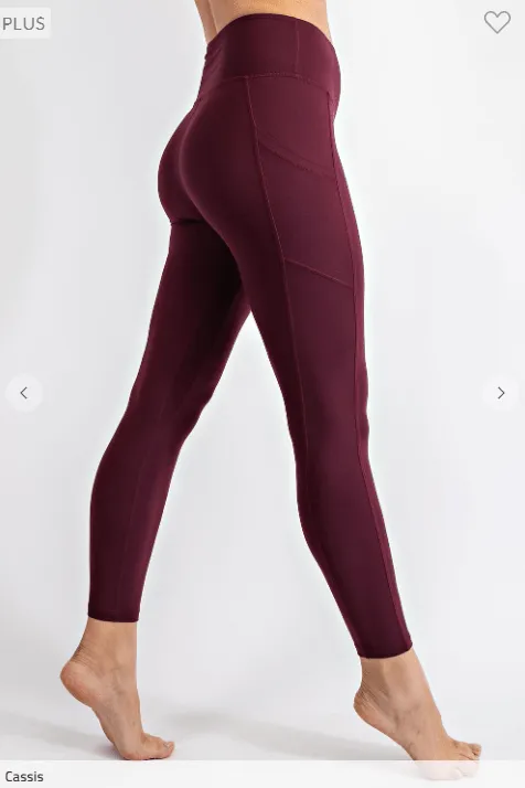 Plus Size "No Crotch Seam" Butter Pocket Leggings