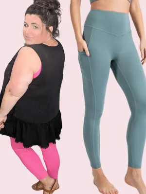 Plus Size "No Crotch Seam" Butter Pocket Leggings