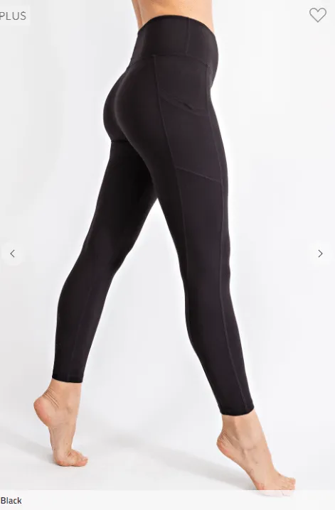 Plus Size "No Crotch Seam" Butter Pocket Leggings