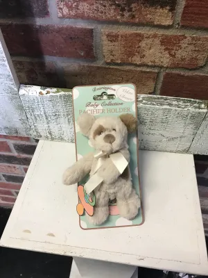Plush Velcro Pacifier Holder
