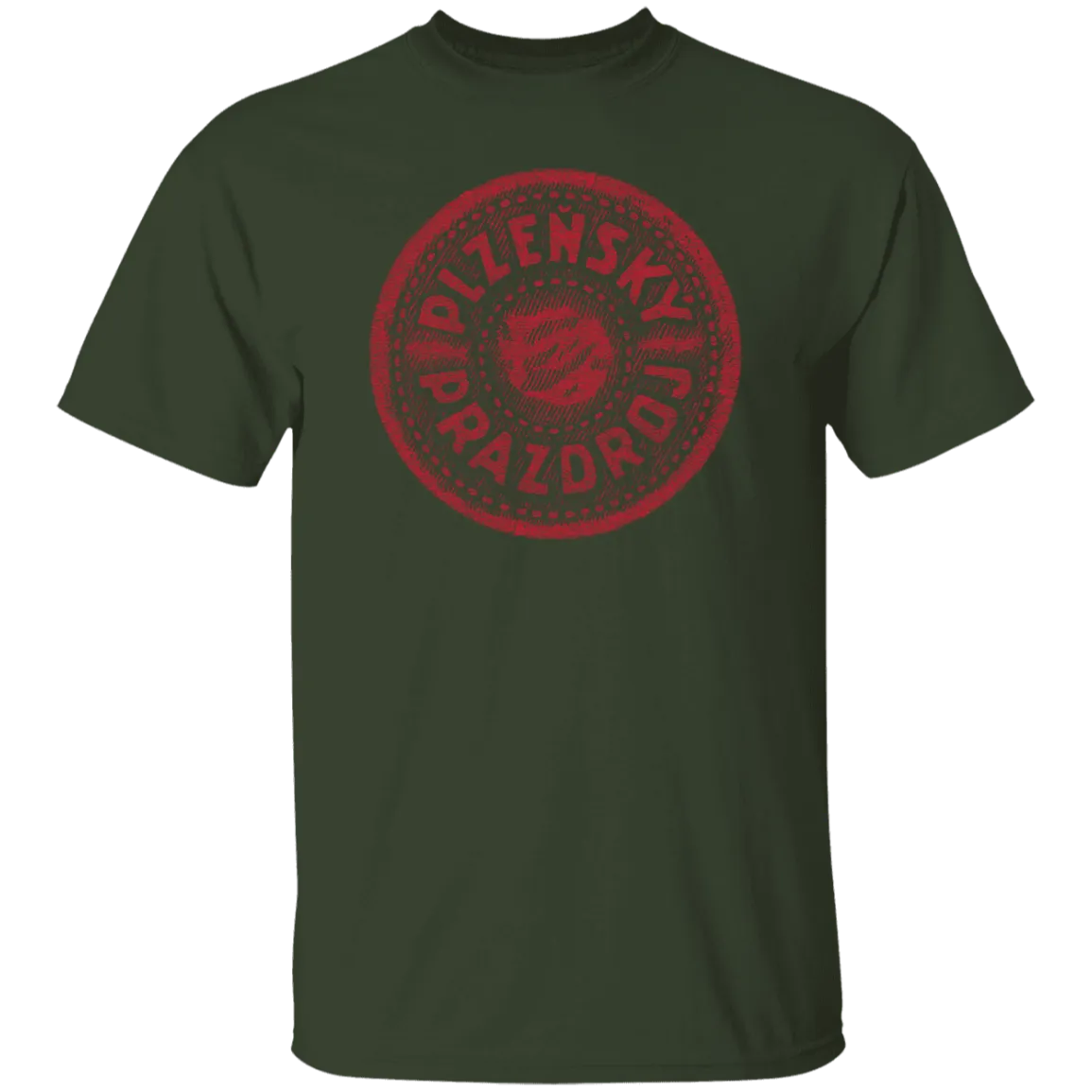 Plzensky Prazdroj Pilsner Urquell Vintage T-shist Worn Label Pattern