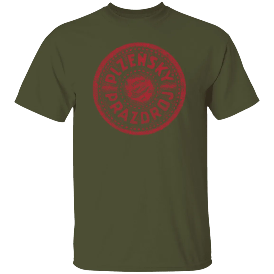 Plzensky Prazdroj Pilsner Urquell Vintage T-shist Worn Label Pattern