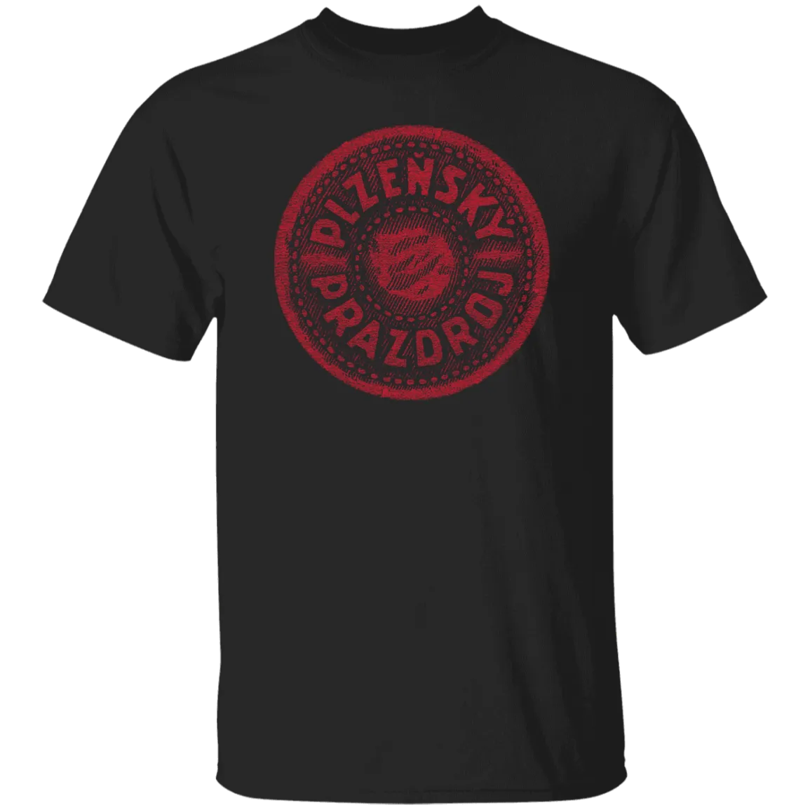 Plzensky Prazdroj Pilsner Urquell Vintage T-shist Worn Label Pattern