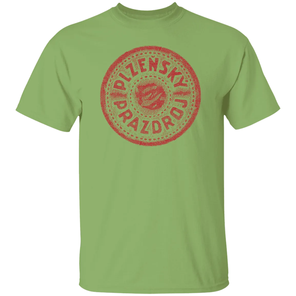 Plzensky Prazdroj Pilsner Urquell Vintage T-shist Worn Label Pattern