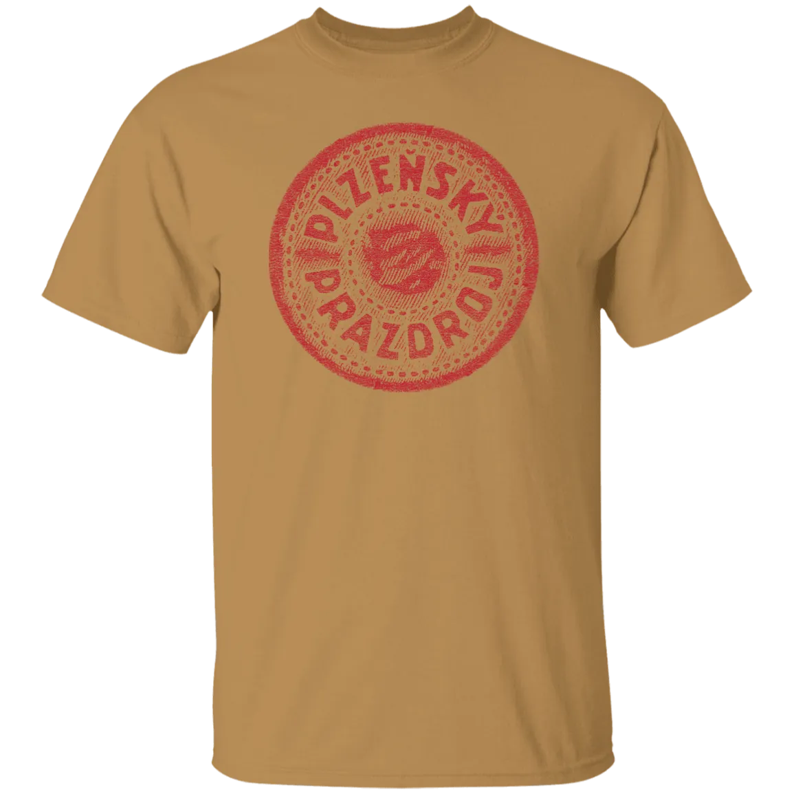 Plzensky Prazdroj Pilsner Urquell Vintage T-shist Worn Label Pattern