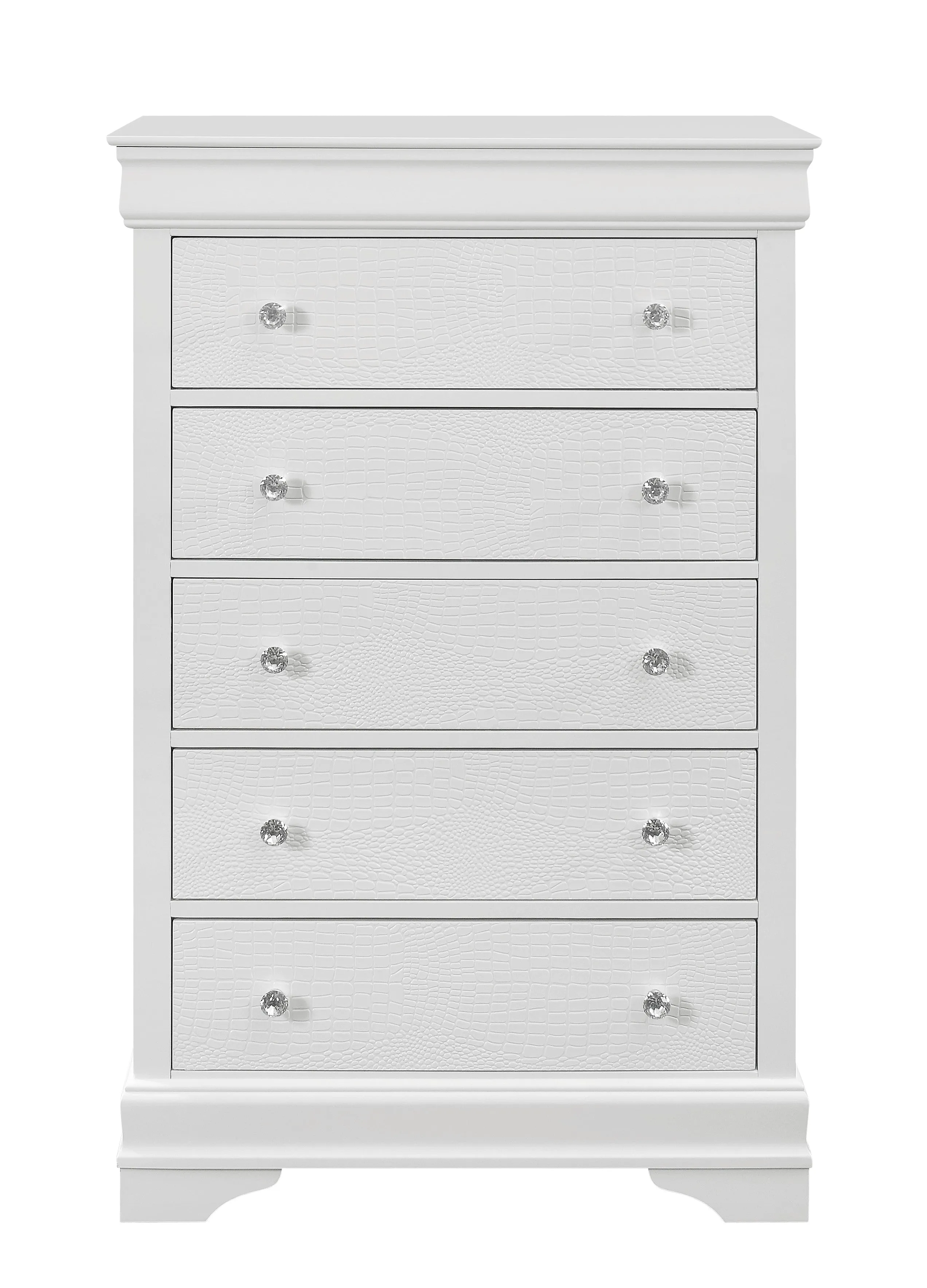 Pompei Metallic White Chest