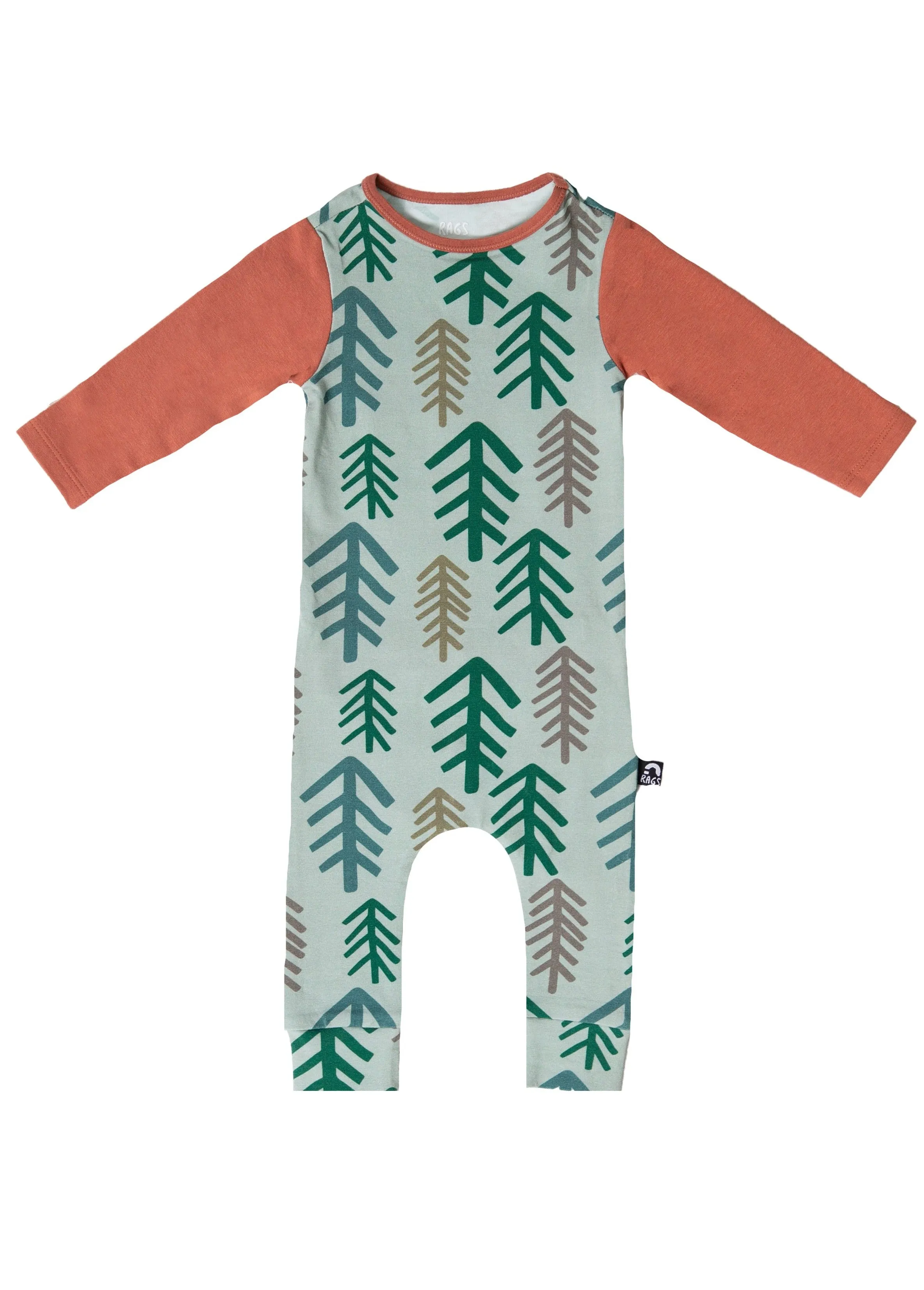 RAGS Infant Rag Romper - Simple Trees