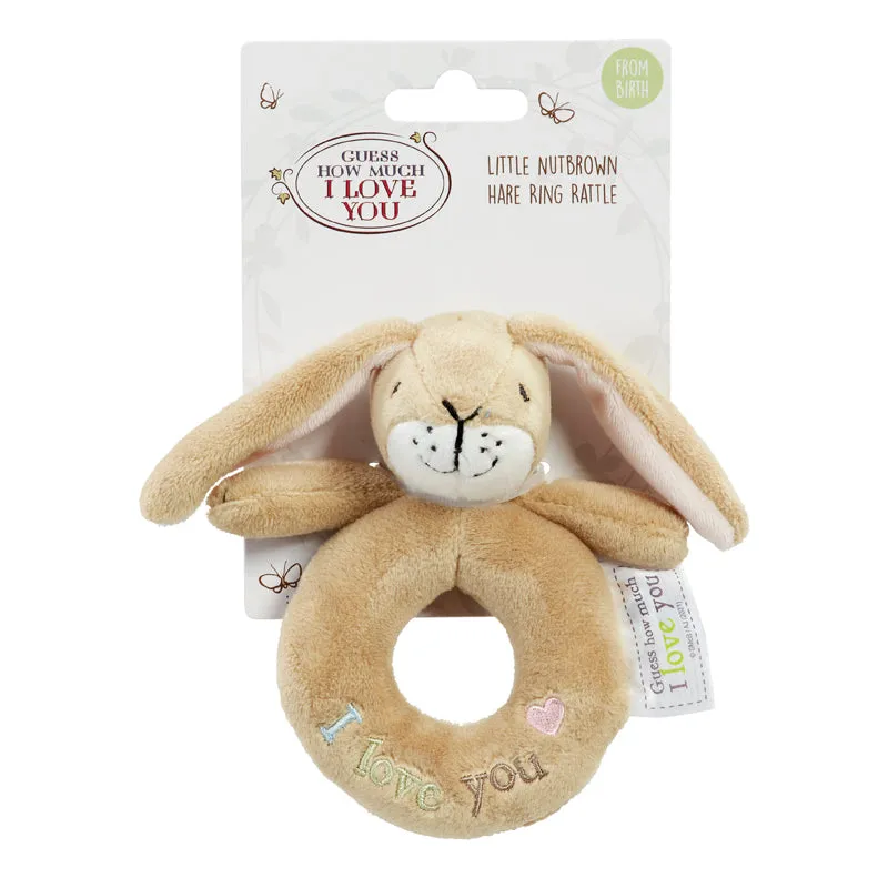 Rainbow Designs Guess How Much I Love You Ring Rattle