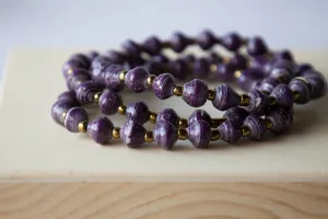 Recycled Paper Bead Bracelet -  Humor