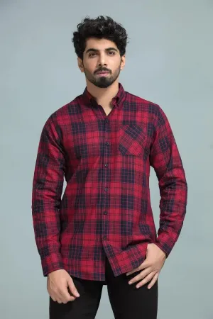 Red Box Check Wooven Shirt
