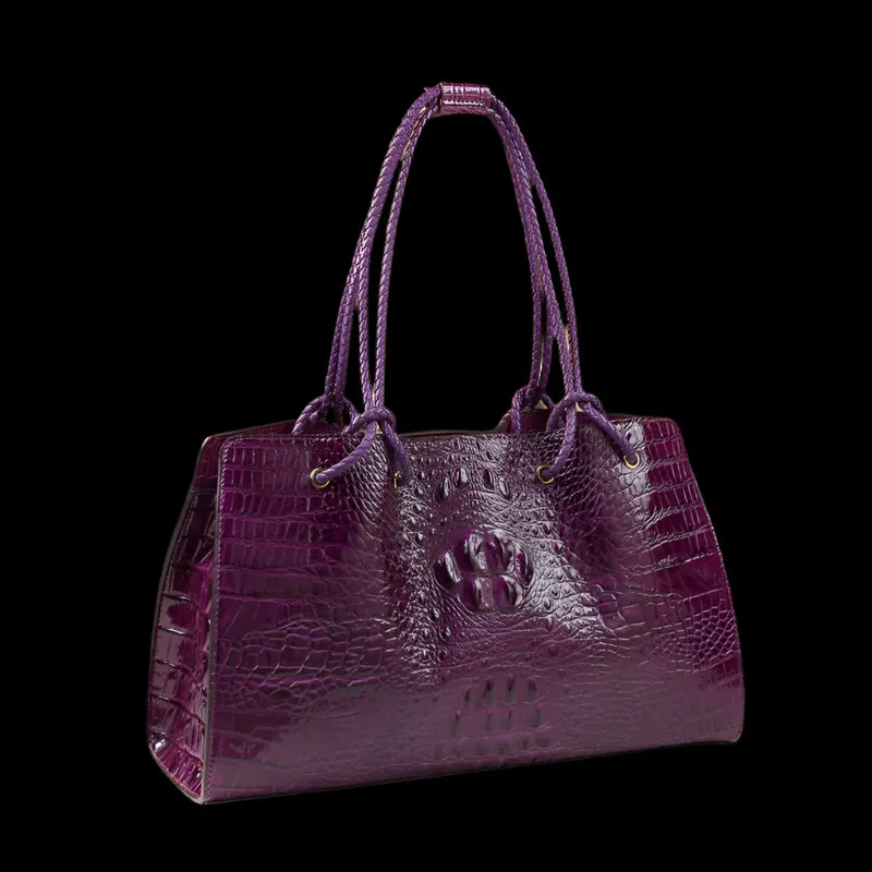 Red Crocodile Genuine Leather Handbags