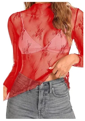 Red Hot Lace Top