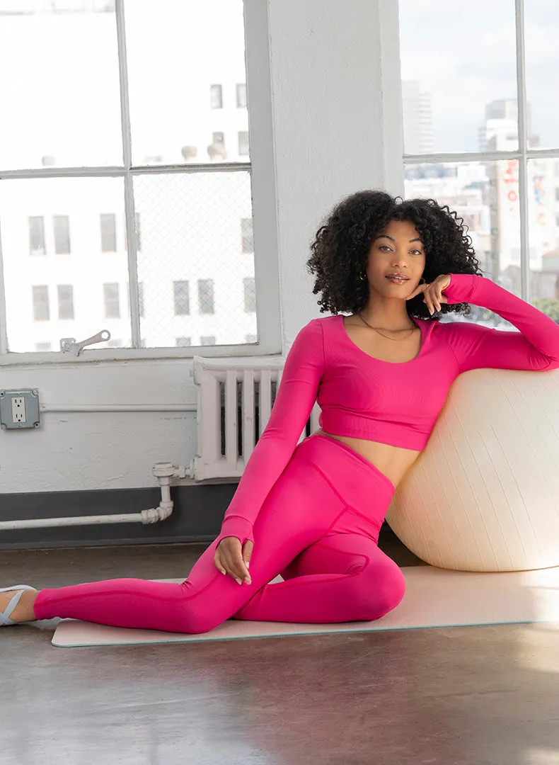 Refine Long Sleeve Bra Top