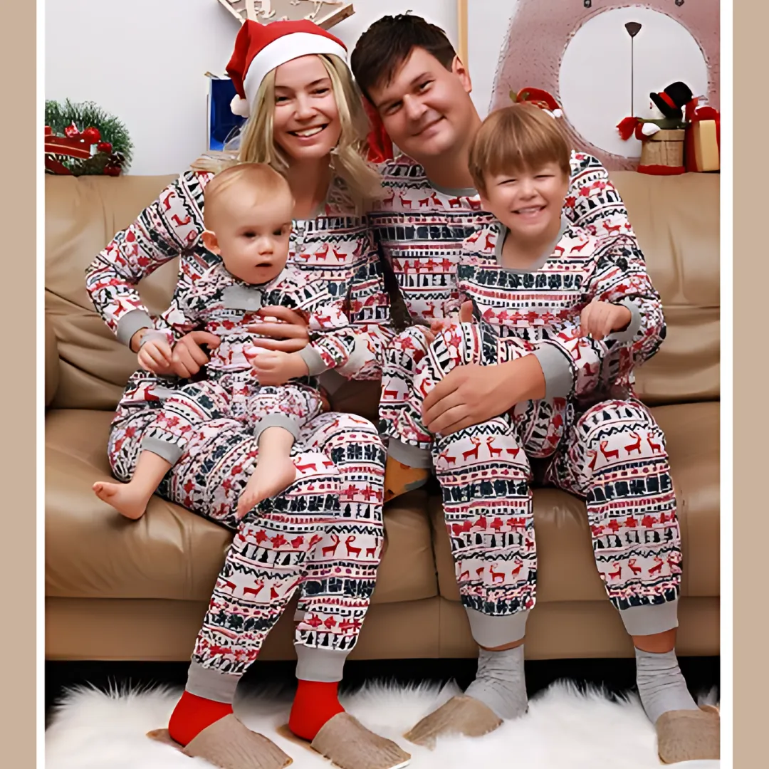 Reindeer Patterned - Family Christmas Pyjamas